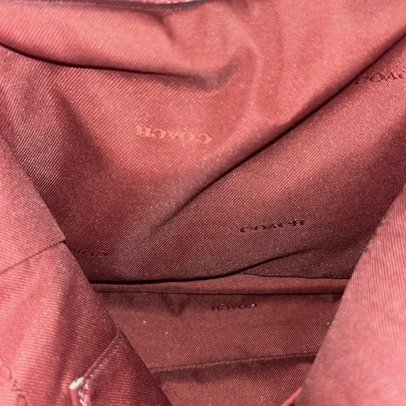 Coach Dalton 31 Pink Pebbled Leather NWOT w/gun metal hardware/bag charm - Picture 9 of 14